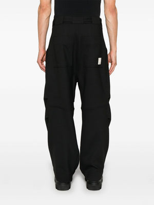 EMPORIO ARMANI Men's Mid-Rise Cargo Pants with Drop Crotch