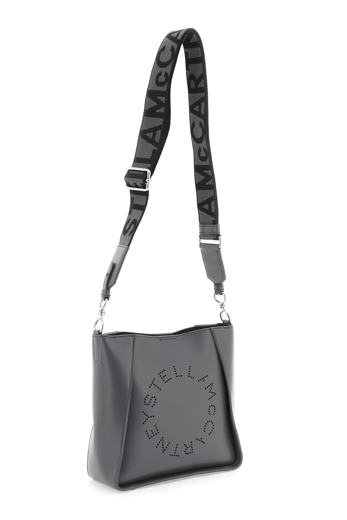 STELLA MCCARTNEY Mini Crossbody Handbag with Perforated Logo