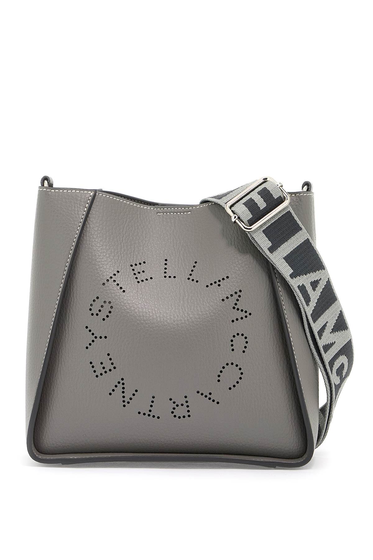 STELLA MCCARTNEY Mini Eco-Leather Cross-Body Handbag with Perforated Logo