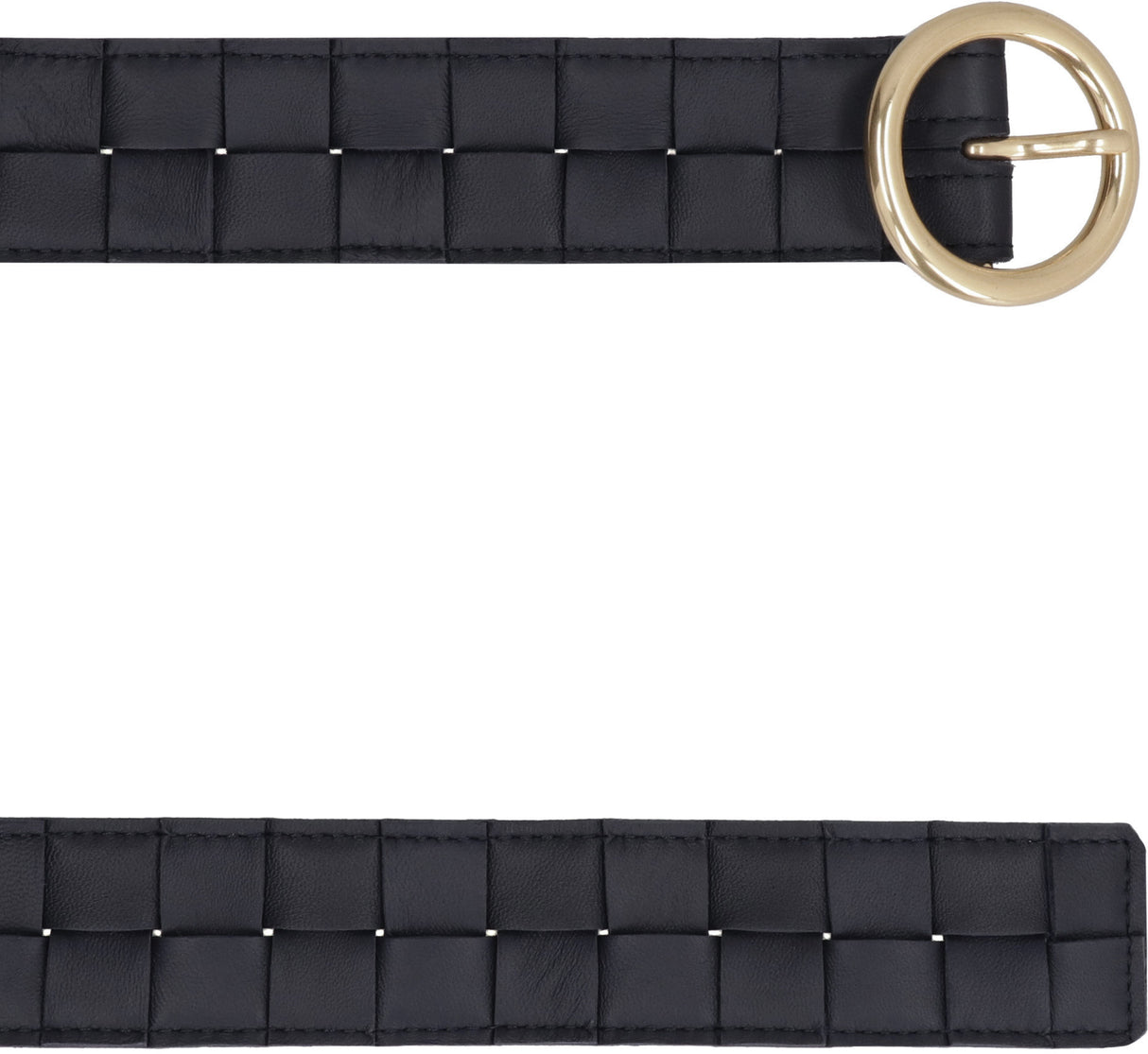 BOTTEGA VENETA Blue Leather Belt for Women - SS23 Collection