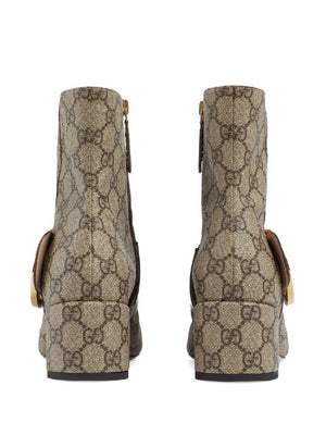 GUCCI Beige Ankle Boots for Women | Fall/Winter 2024 Collection