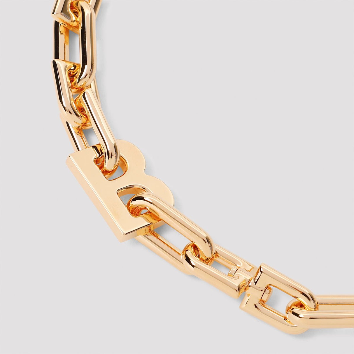 BALENCIAGA Elegant Brass Chain Necklace - Thin Link Design