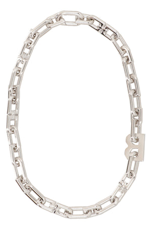 BALENCIAGA Elegant Silver Necklace - 48 CM Length