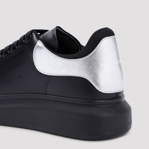 ALEXANDER MCQUEEN Elevated All-Black Leather Sneakers