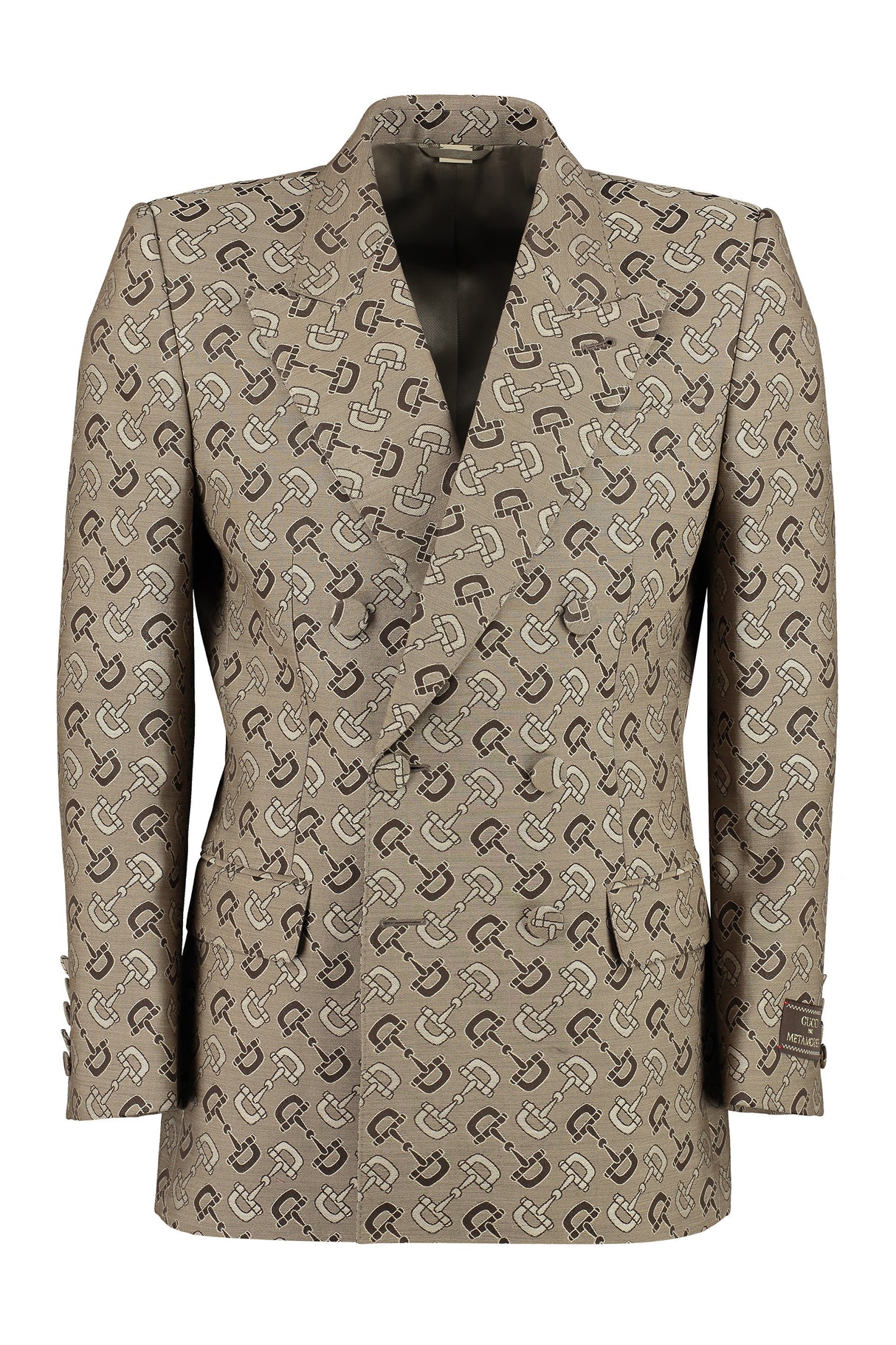 GUCCI Men's Jacquard Double-Breasted Jacket