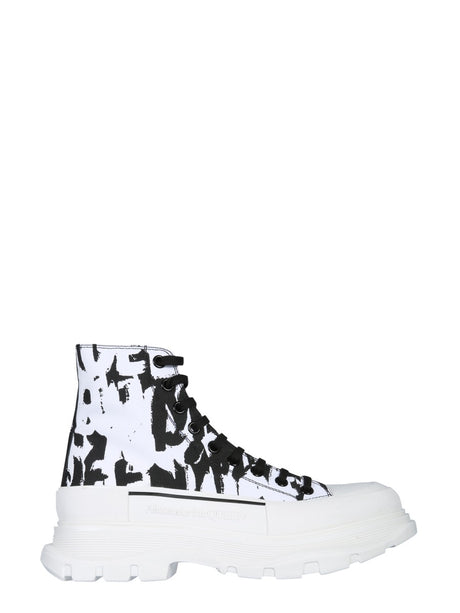 ALEXANDER MCQUEEN Men's Oversized Tread Slick Sneakers