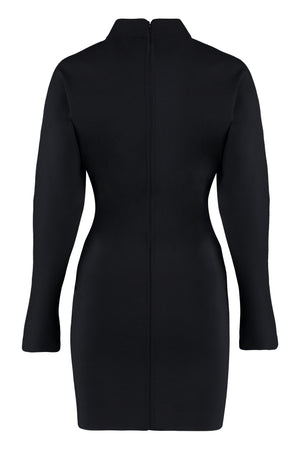 SAINT LAURENT Mock Turtleneck Dress for Women - Black - FW22 Collection