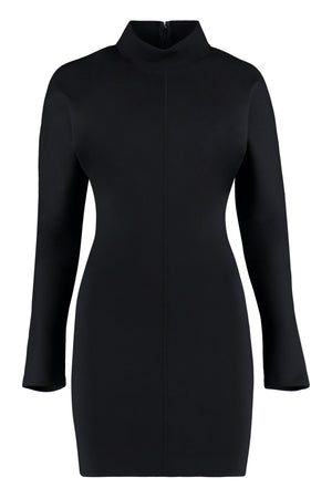 SAINT LAURENT Mock Turtleneck Dress for Women - Black - FW22 Collection