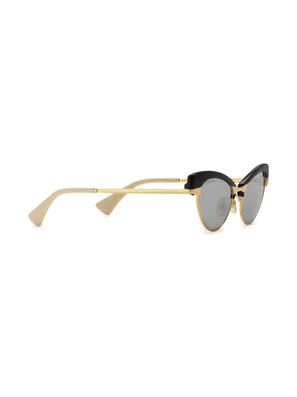 GUCCI Gold and Silver Metal Sunglasses for Women - FW22 Collection