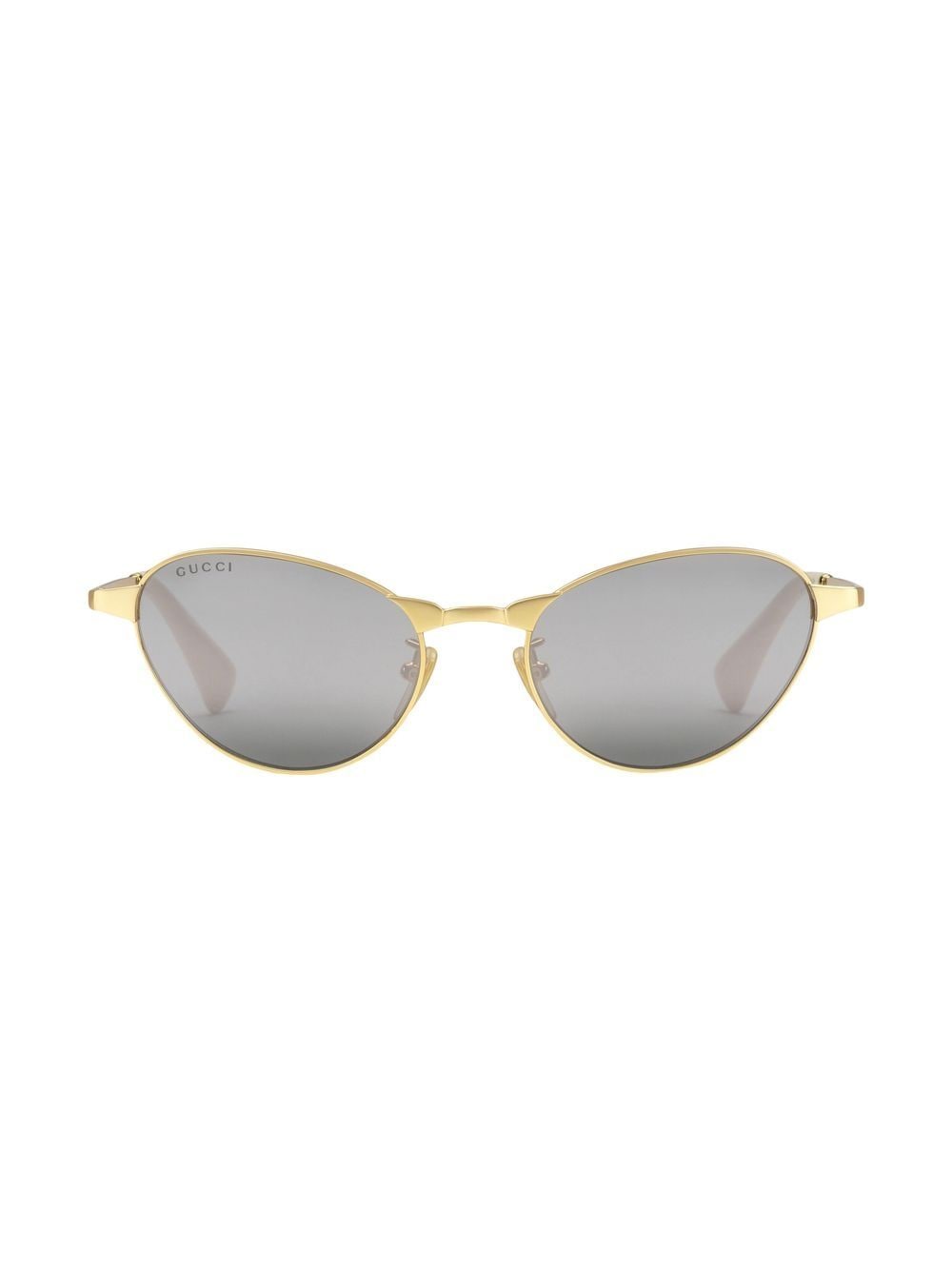 GUCCI Gold and Silver Metal Sunglasses for Women - FW22 Collection