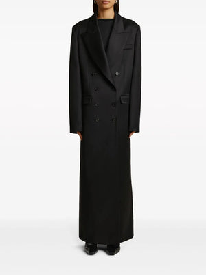 KHAITE Women's Black Outer Coat for 24SS Season