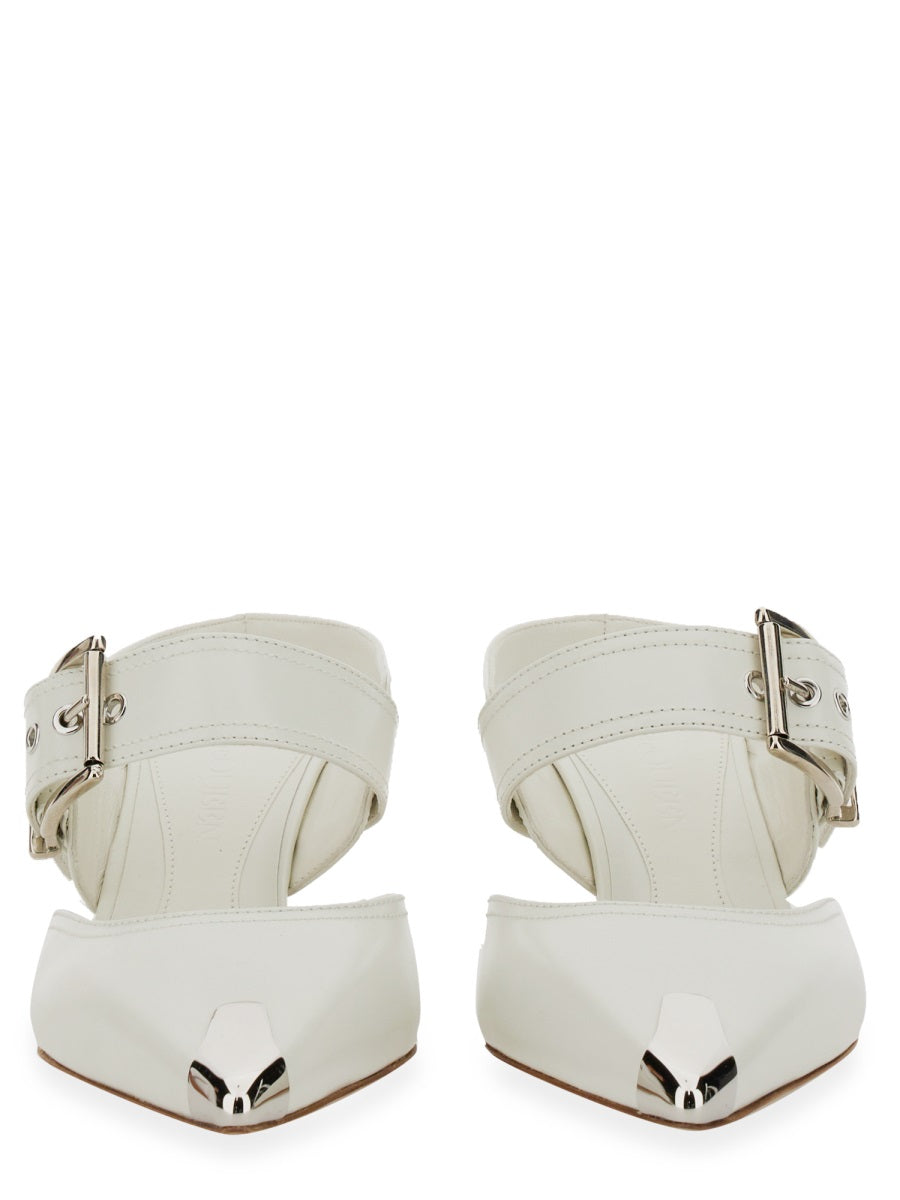 ALEXANDER MCQUEEN Punk Mini Sandal with Buckle and Stiletto Heel (6.5 cm)