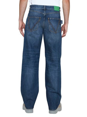 BOTTEGA VENETA Men's Blue Straight Denim Pants for FW23