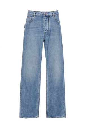 BOTTEGA VENETA Vintage Washed Boyfriend Denim Jeans - Navy