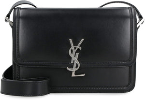 SAINT LAURENT Logo Plaque Shoulder Handbag