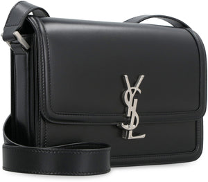 SAINT LAURENT Logo Plaque Shoulder Handbag