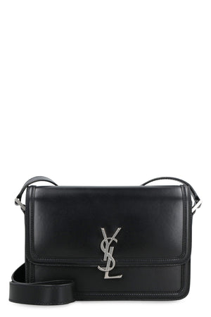 SAINT LAURENT Logo Plaque Shoulder Handbag