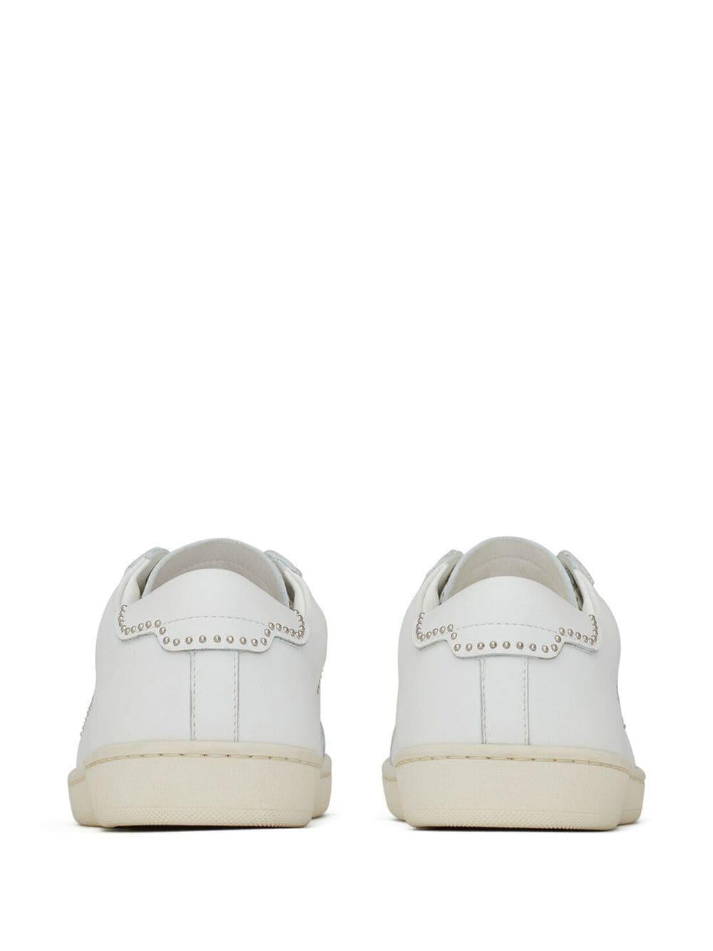 SAINT LAURENT Premium White Low Top Sneakers for Men - SS23 Collection