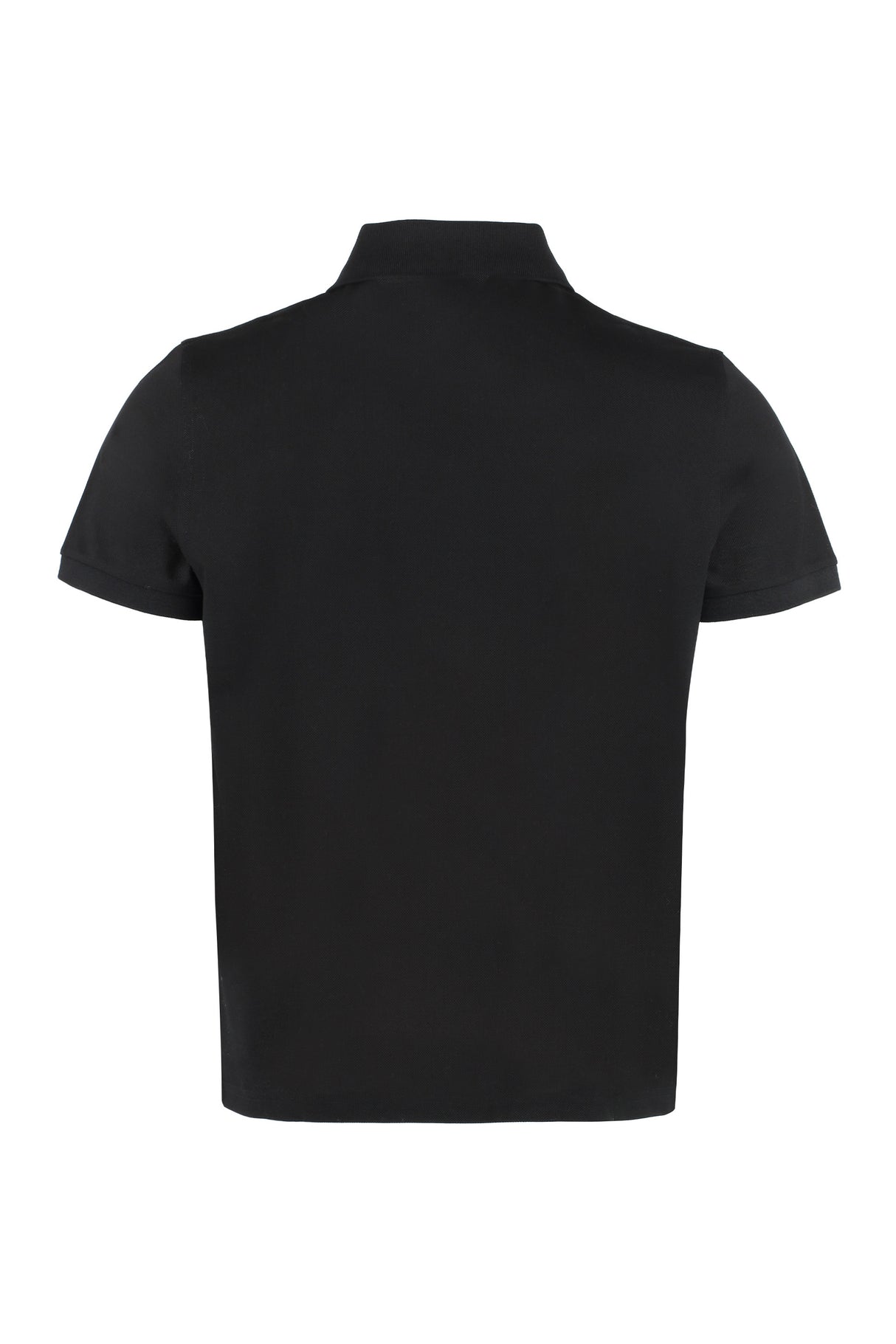 SAINT LAURENT Classic Black Cotton Polo Shirt for Men