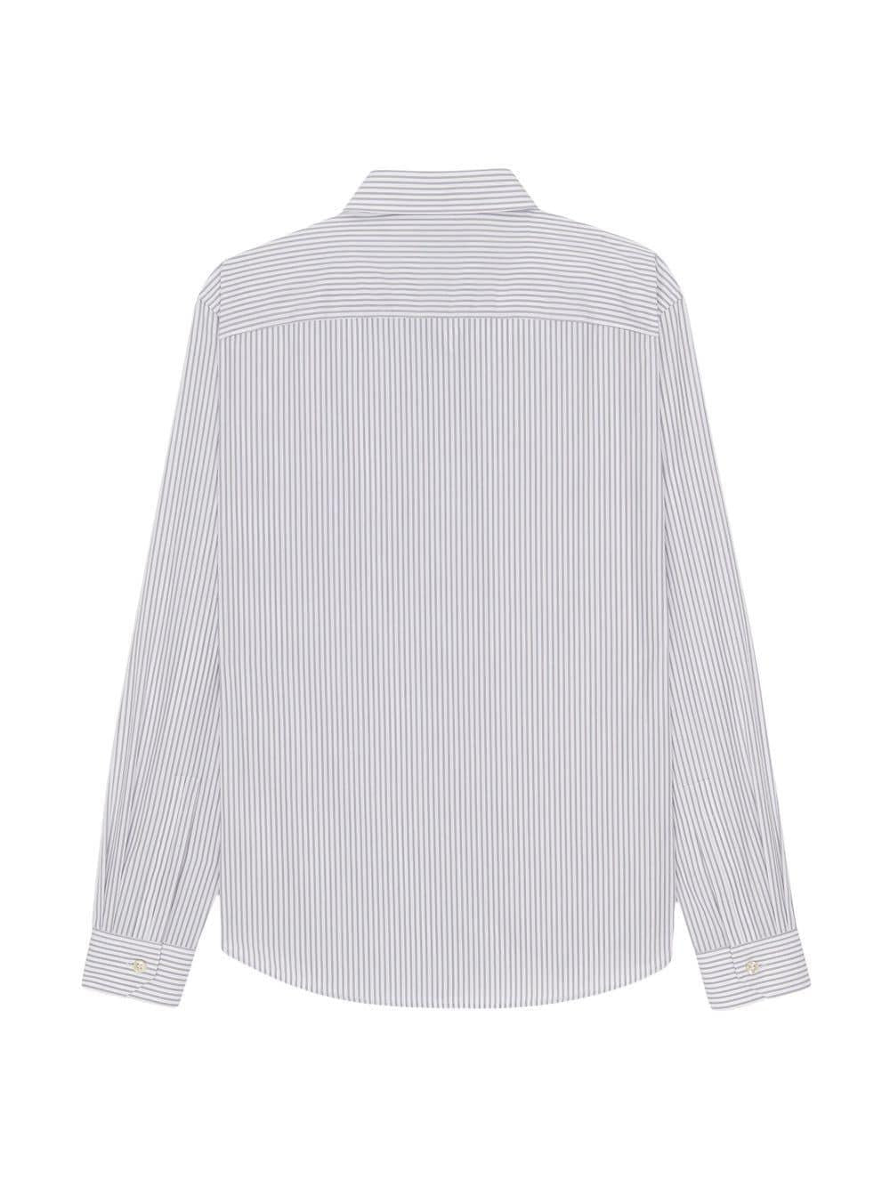 SAINT LAURENT Men's Classic Striped Shirt - Carryover Seasonal Style