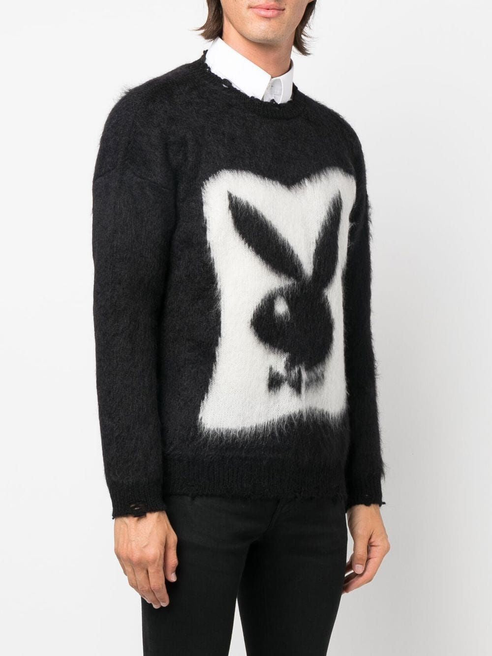 Áo len Playboy Mohair Jacquard nam