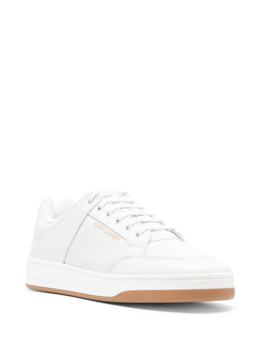 SAINT LAURENT Men's Leather Perforated Sneakers - SL/61 Design