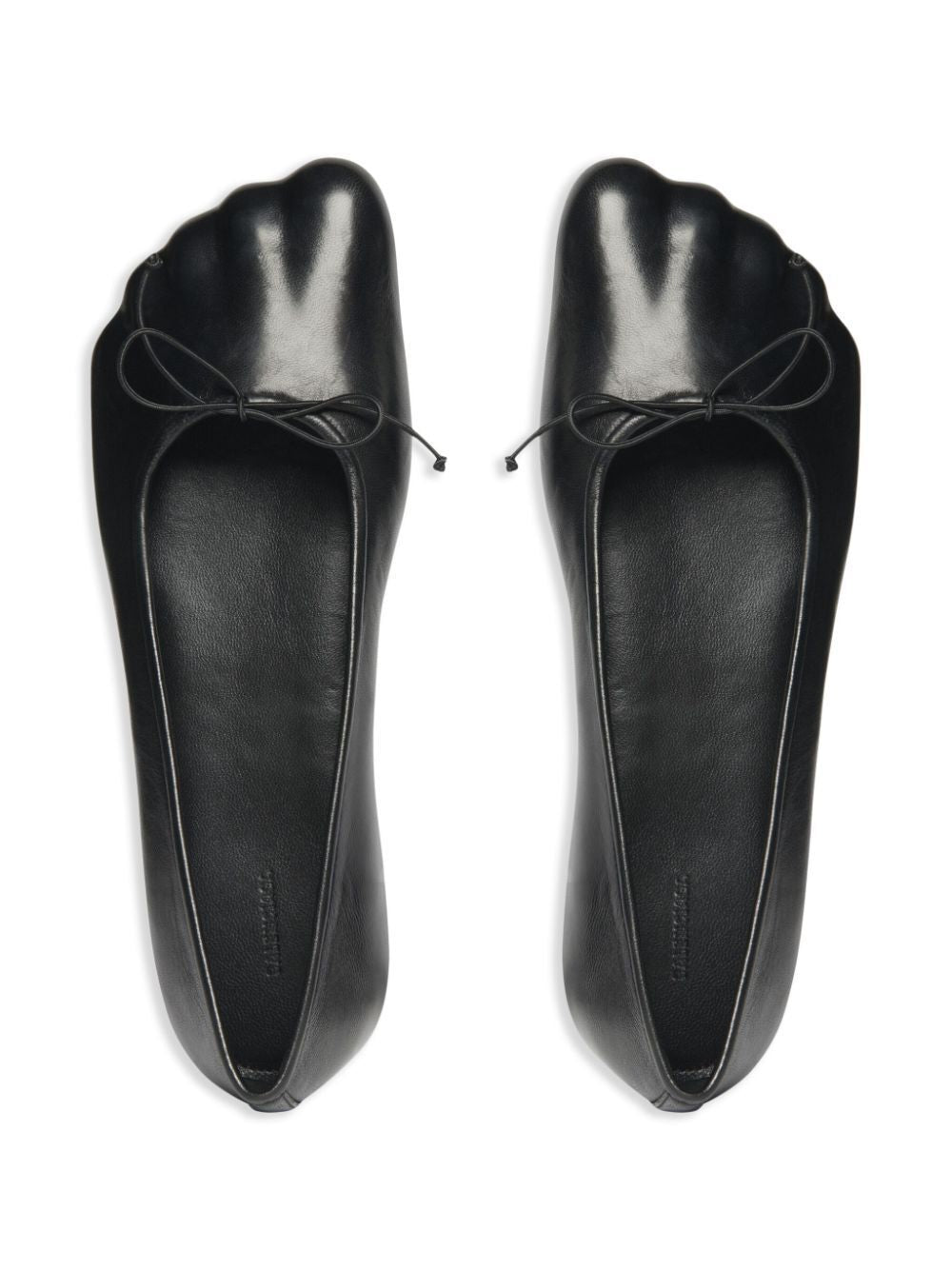 BALENCIAGA Chic Anatomic Ballerinas in Black