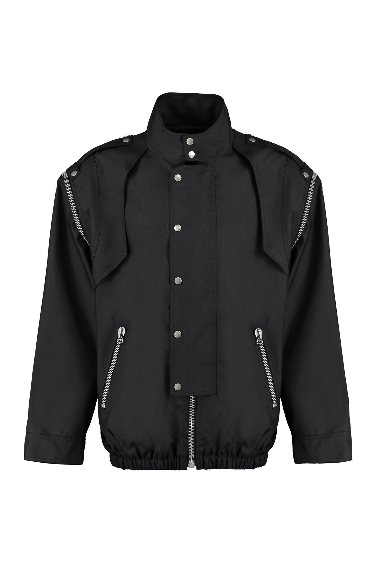 GUCCI Men's Black Techno Fabric Jacket for SS23