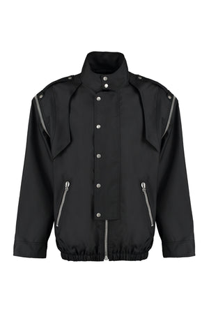 GUCCI Men's Black Techno Fabric Jacket for SS23