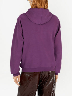 GUCCI Mens Purple Printed Hoodie for SS23