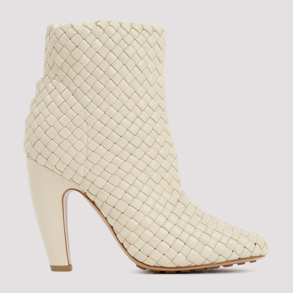 BOTTEGA VENETA Luxurious Raffia 10CM Ankle Boots for Women