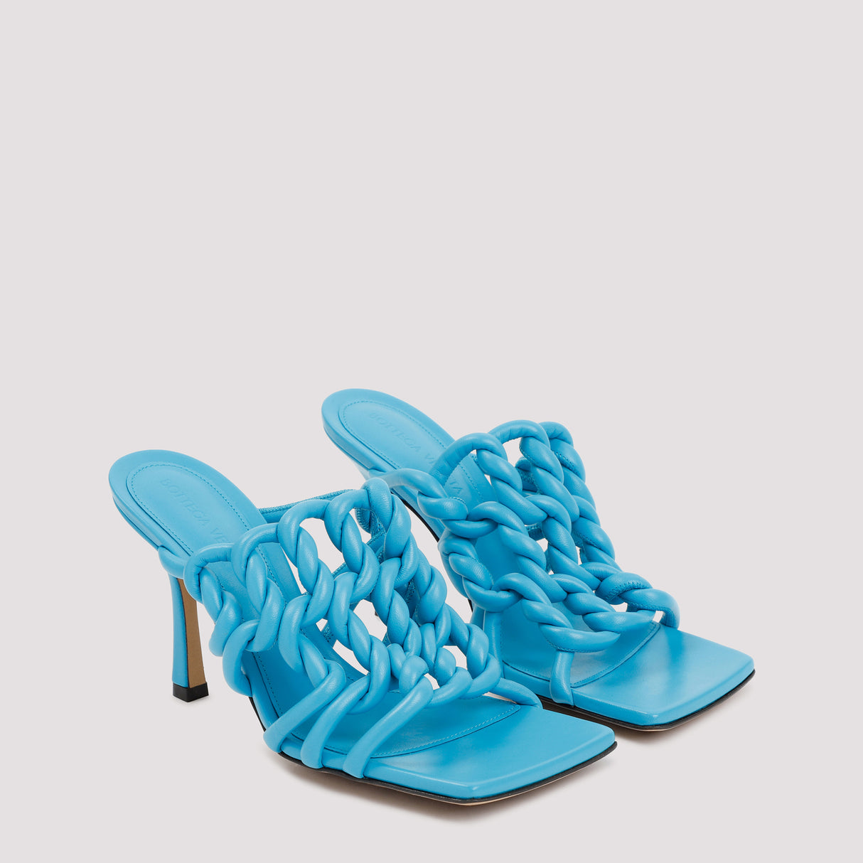 BOTTEGA VENETA Blue LAMB SKIN Sandals for Women - SS23 Collection