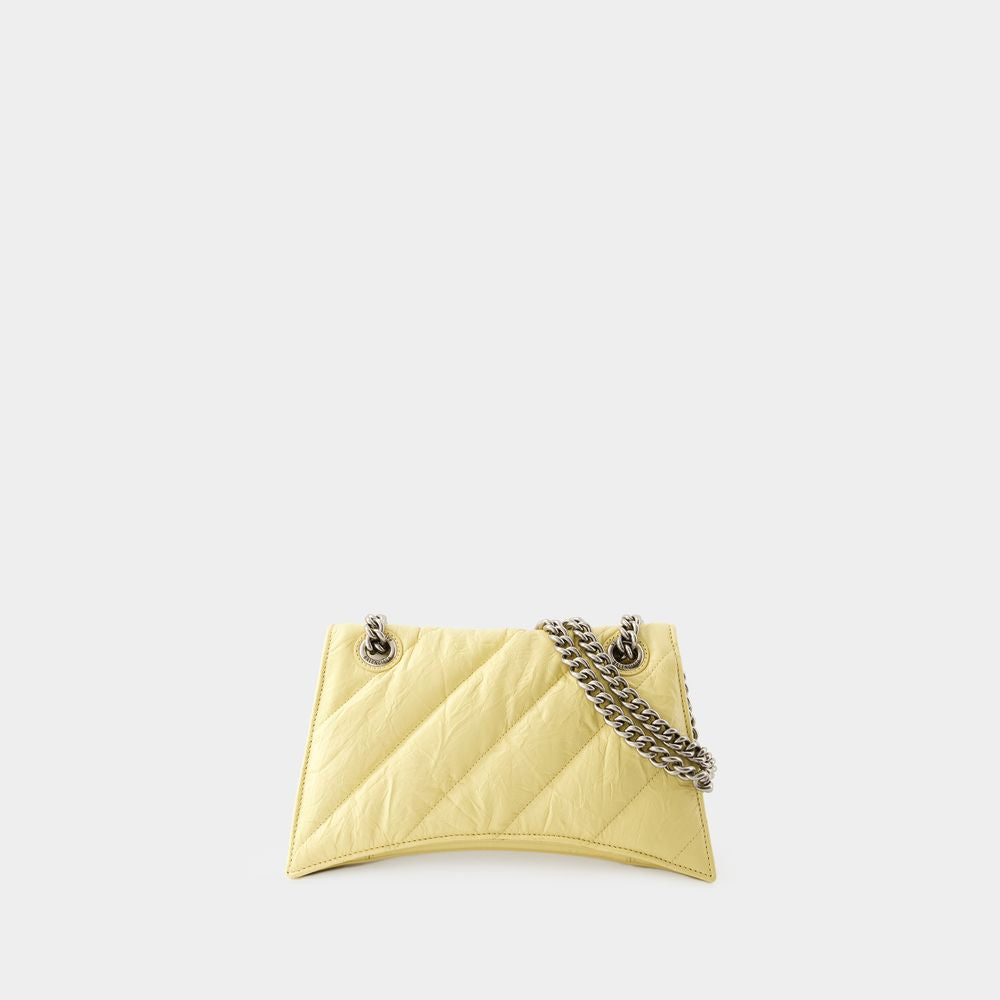 BALENCIAGA Quilted Yellow Chain Crossbody Bag for Women - SS24 Collection