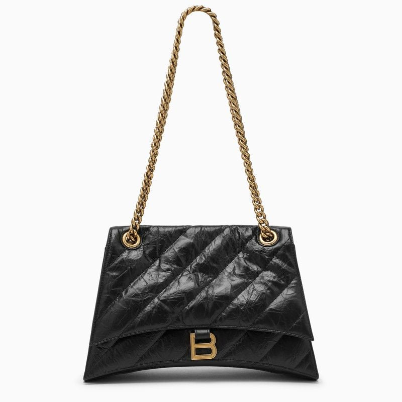 BALENCIAGA Mini Quilted Crush Shoulder Handbag