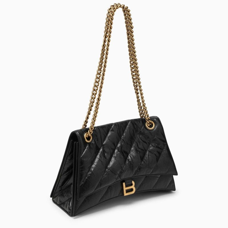 BALENCIAGA Mini Quilted Crush Shoulder Handbag