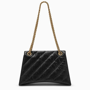 BALENCIAGA Mini Quilted Crush Shoulder Handbag