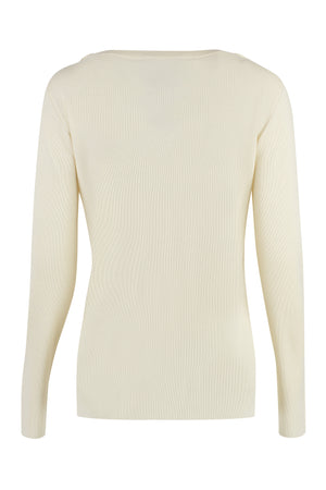 GUCCI Elegant White Crew Neck Sweater for Women