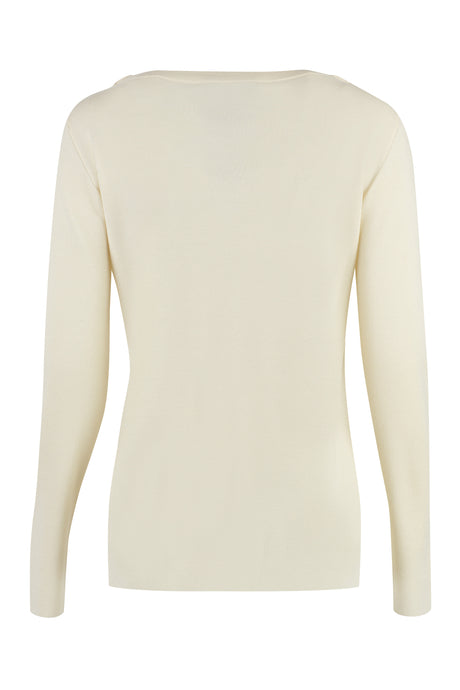 GUCCI Elegant White Crew Neck Sweater for Women