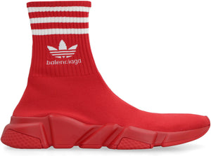 Giày thể thao nữ Red Speed - Sọc 3 dải đối lập, logo adidas & Balenciaga, bộ sưu tập SS23