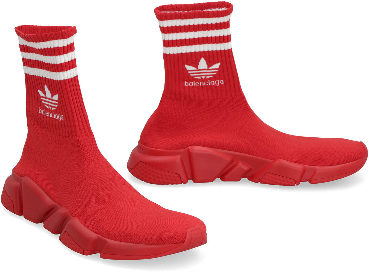 Giày thể thao nữ Red Speed - Sọc 3 dải đối lập, logo adidas & Balenciaga, bộ sưu tập SS23