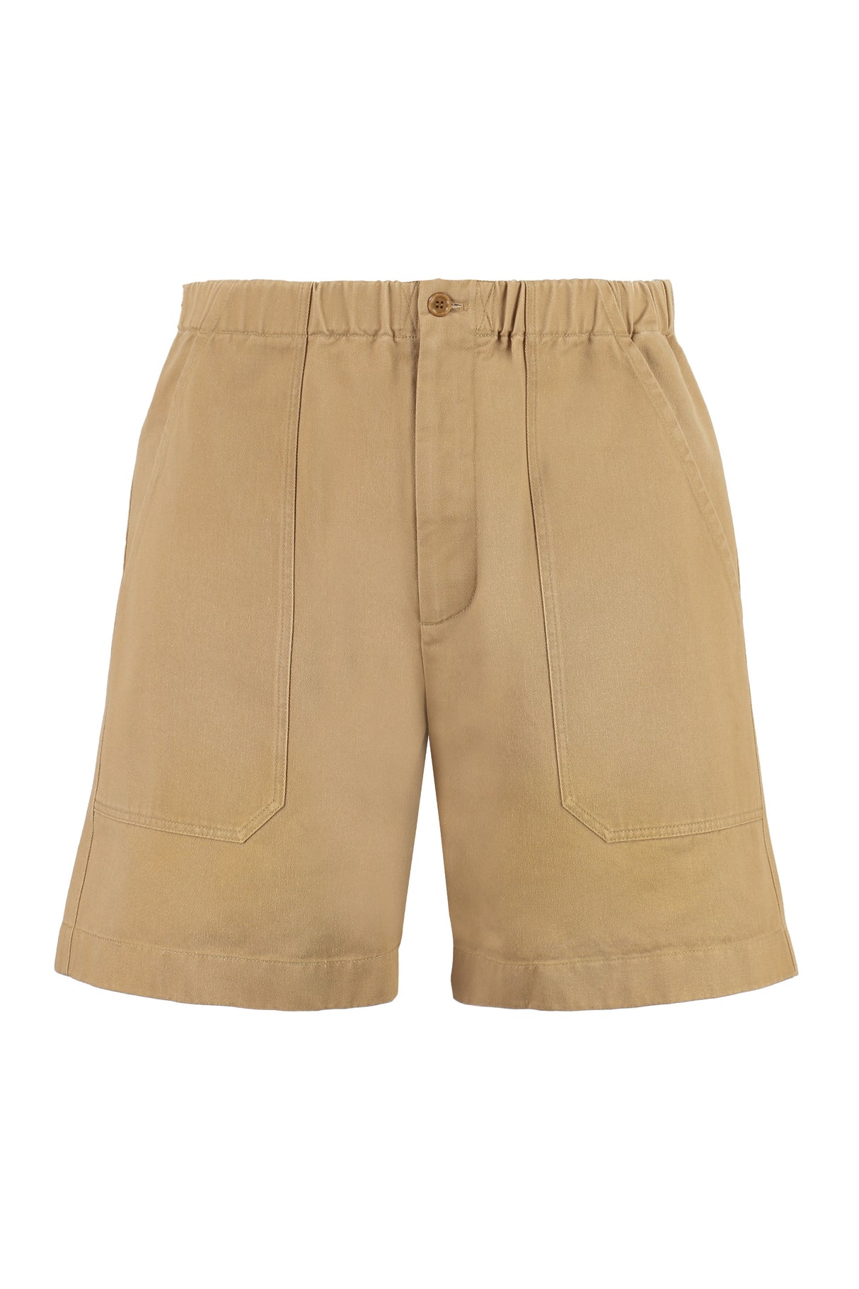 GUCCI Men's Beige Cotton Bermuda Shorts for SS23