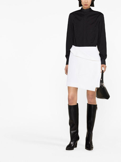 ALEXANDER MCQUEEN Sustainable Wool Skirt in Soft White for SS23