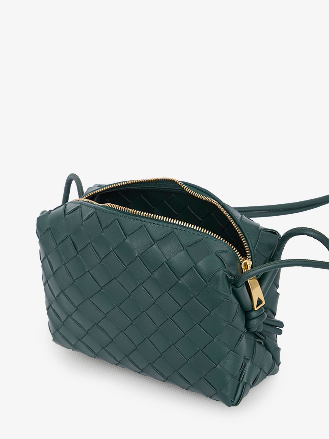 Túi xách tay mini màu nâu Bottega Veneta - bộ sưu tập FW23