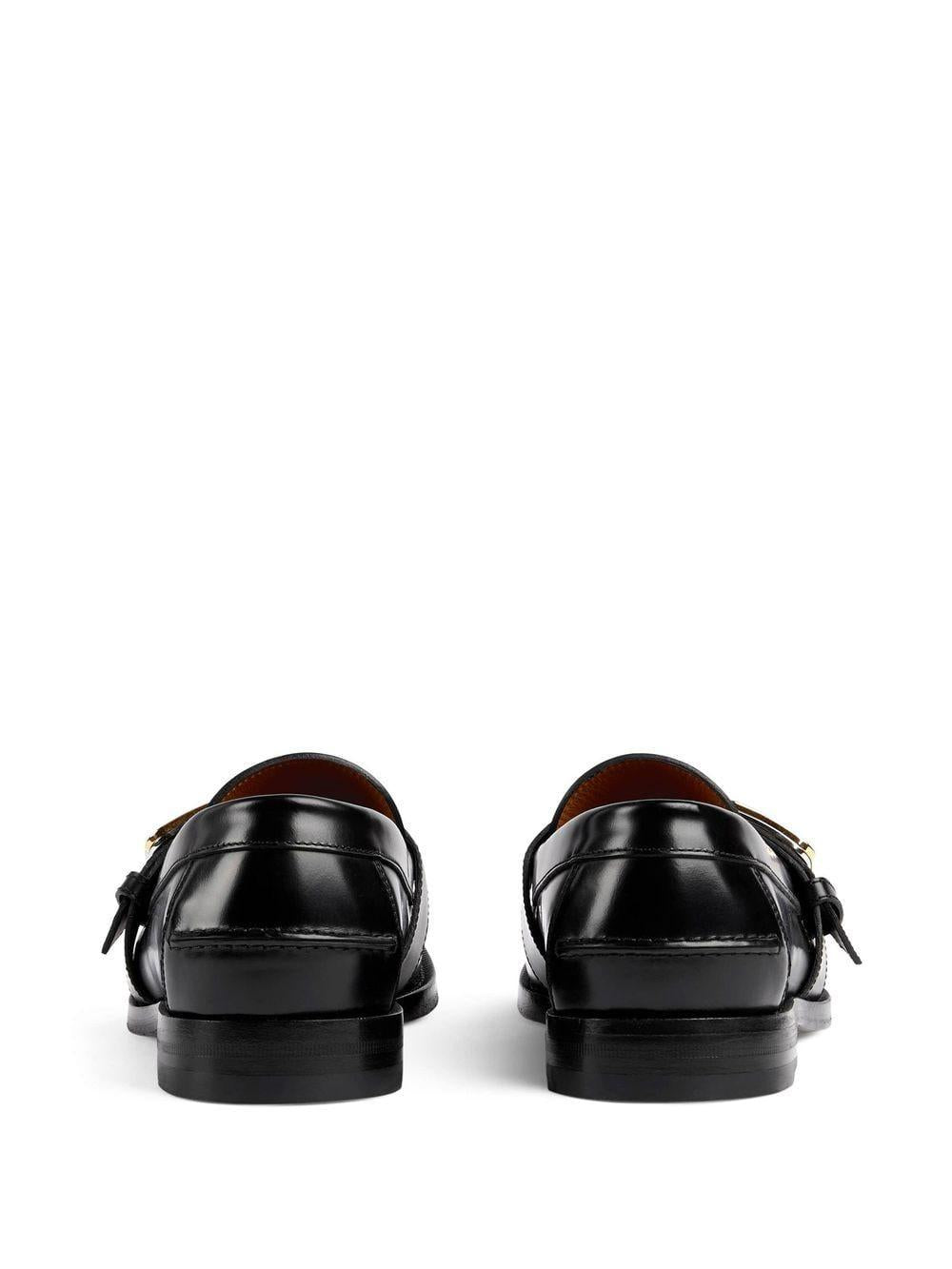 GUCCI Men's Nightcocoa Leather Moccasins for SS23