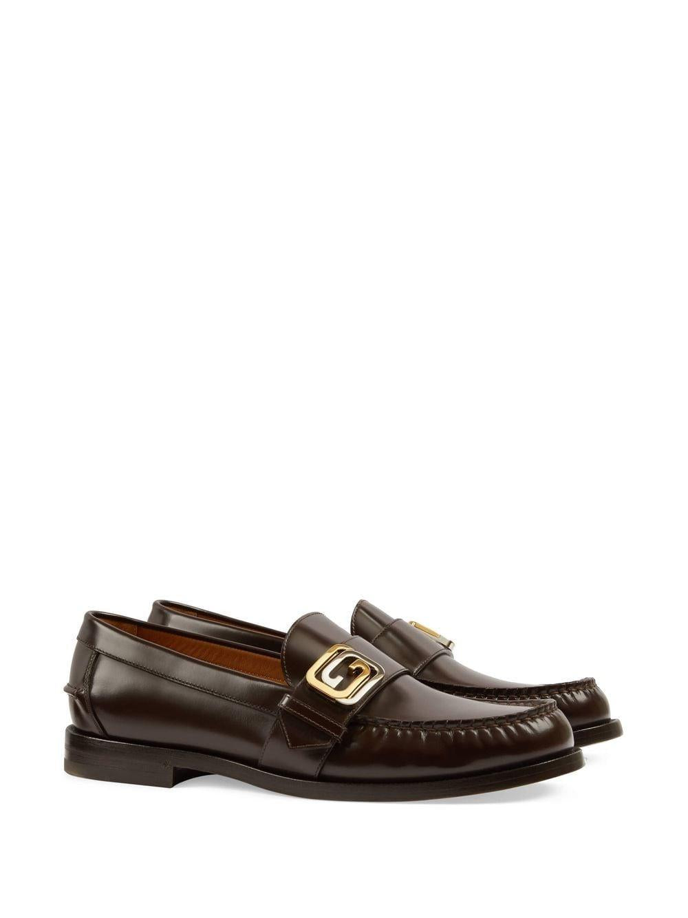 GUCCI Men's Nightcocoa Leather Moccasins for SS23