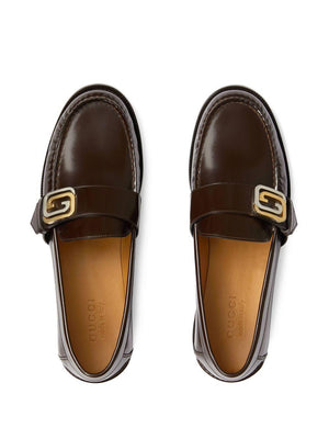 GUCCI Men's Nightcocoa Leather Moccasins for SS23