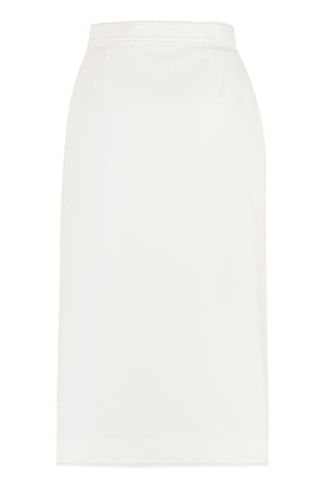 GUCCI Must-Have White Cotton Midi Skirt for Women - SS23 Collection