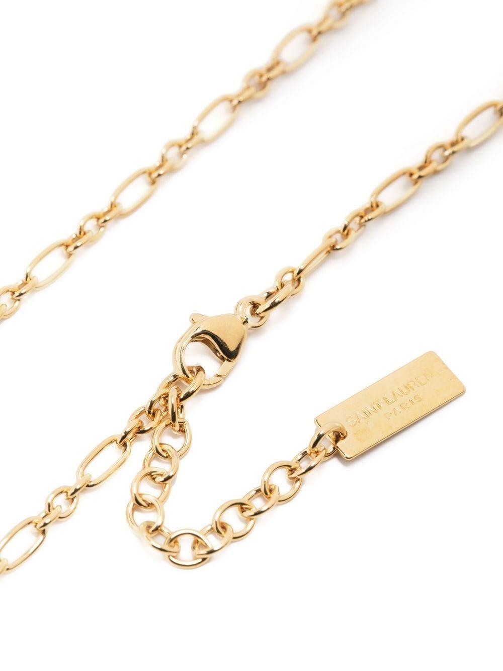 SAINT LAURENT Long Parallel Chain Necklace - FW23