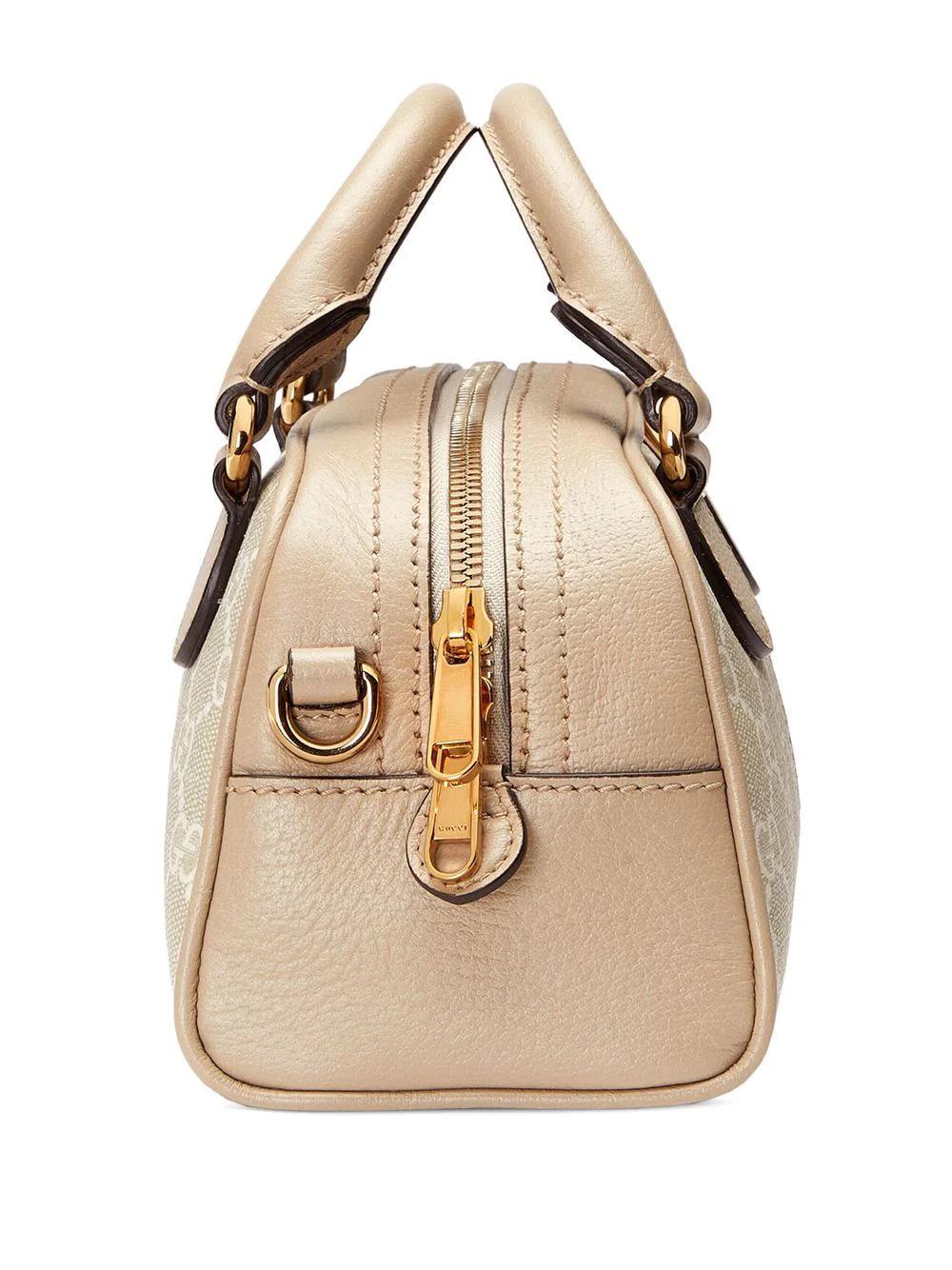 GUCCI Tan Top-Handle Mini Handbag for Women, 100% Genuine Leather - SS23 Collection