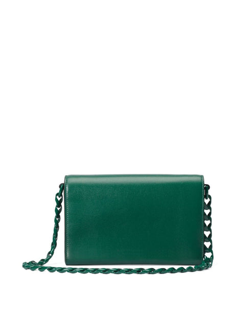 GUCCI Mini Heritage-Inspired Leather Crossbody Handbag